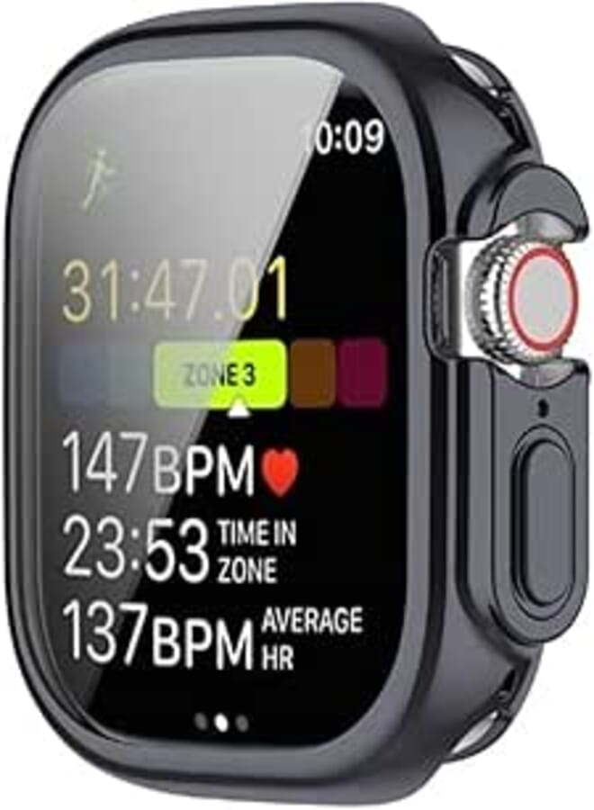 Dado TPU Full Case Protector frame Compatible with Apple Watch Series ULTRA 2 & 8 ULTRA (2022/2023) 49 mm (Gray)